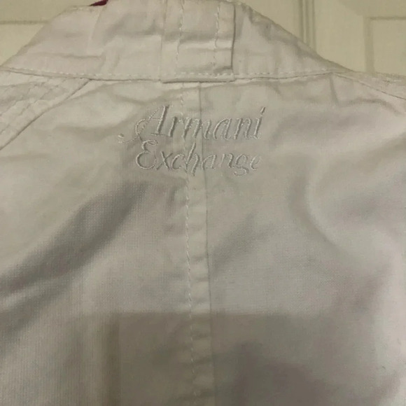 ! Armani Exchange white jacket sz M - Picture 4 of 10